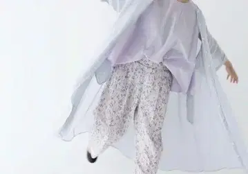 네스트로브 nest Robe 토도로키 세츠코 업사이클 리넨 플라워 팬츠