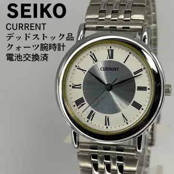 미사용품 SEIKO 세이코 CURRENT 쿼츠 손목시계 배터리 교환 완료