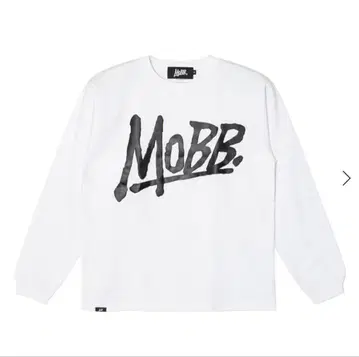 MOBB 로고 프린트 긴팔 티셔츠