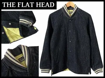 초레어 단종 플랫 헤드 한정판 깨소금 블랙 서리낀 파라오 자켓