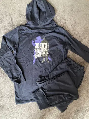 죠죠의 기묘한 모험 쿠죠 죠타로 후드티 트레이닝복 바지 L 사이즈