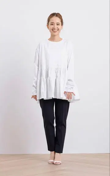 yori 누쿠누쿠 슬림 팬츠 블랙 34
