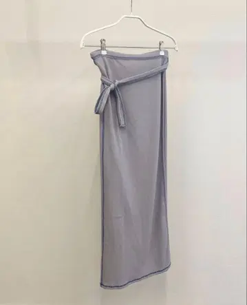 baserange Garble Wrap Skirt Path Grey
