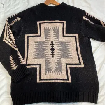 Pendleton 기하학 패턴 니트 가디건 M 사이즈 펜들턴