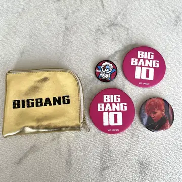 BIGBANG G-DRAGON 지용 파우치와 배지 세트