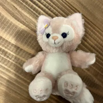 핑크색 고양이 봉제 인형 약 10cm