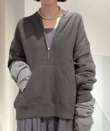 FRAMeWORK Champion 별주 하프 ZIP 리버스 위브