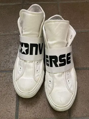 CONVERSE 하이컷 스니커즈 24cm 화이트