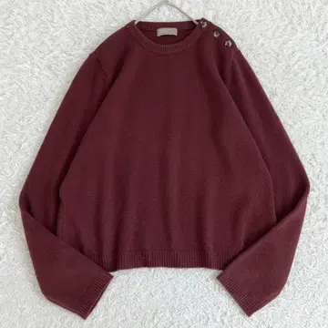 컨디션 최상 마가렛호웰 캐시미어 니트 스웨터 어깨 버튼 근년 M