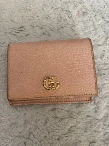 GG 핑크 접이식 지갑