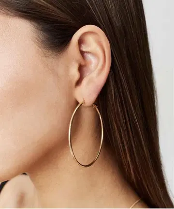 K10 스타 주얼리 STAR JEWELRY 후프 귀걸이 ( L ) 라지