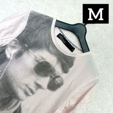 BASQUIAT 모자이크 옅은 핑크 T셔츠