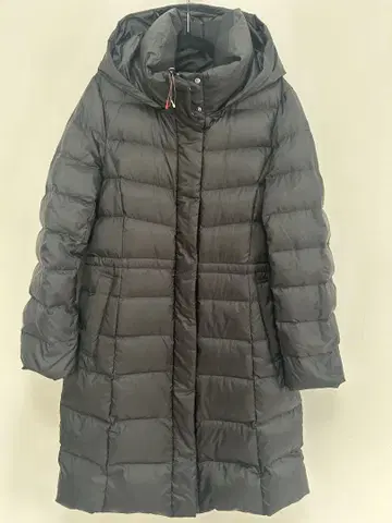 23구 블랙 후드 부착 롱 다운 자켓 36호