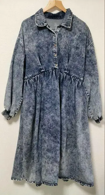 PUNYUS/케미컬 데님 원피스 사이즈 3