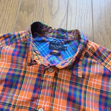 Paul Smith JEANS 셔츠 긴팔 체크 오렌지 멀티 컬러