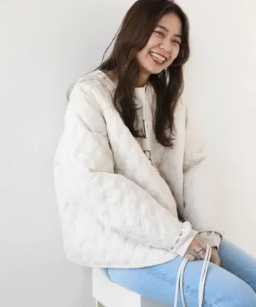 새상품 오가닉 코튼 퀼팅 블루종 JOURNAL STANDARD