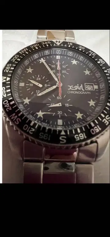 엑스걸 쿼츠 손목시계 스테인리스 밴딩