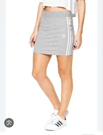 adidas 3Stripes 그레이 스커트