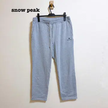 스노우피크 프린티드 로고 맨투맨 팬츠 그레이 L