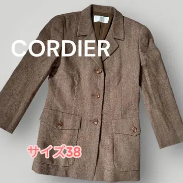 CORDIER 월드 테일러드 자켓 38 브라운