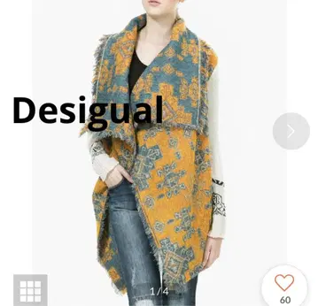 데시구알 Desigual 스톨 도킹 가디건 여성용 S