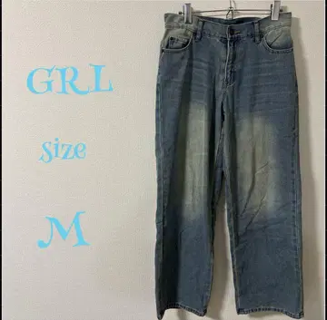 GRL 스트레이트 데님 M 라이트 블루