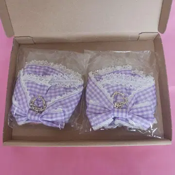 BABY, 라벤더 Flancesca Ribbon 스크런치 x 2개 세트