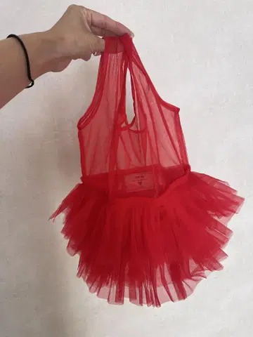 DIR 69 / Tulle market bag 레드