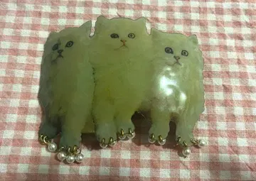 아차츄무 머리핀 고양이