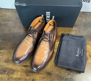 극레어 특주 약 55만엔 Berluti 칼리그래피 스크리트 부츠 9.5
