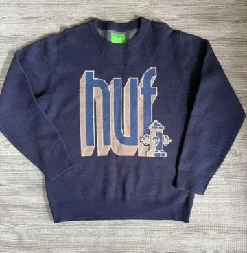 HUF 네이비 스웨터 M