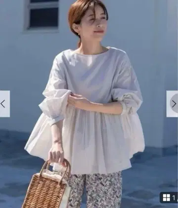 택 포함 새상품 어반 리서치 도어스 코튼 보일 2WAY 블라우스