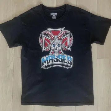 masses T셔츠 마시스 블랙 L 사이즈