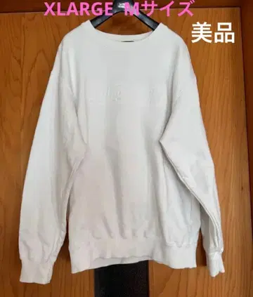 XLARGE 화이트 크루넥 맨투맨 M 사이즈 컨디션 최상