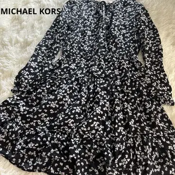 MICHAEL KORS 하트 무늬 원피스 S 사이즈 실크 혼방