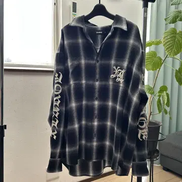 XLARGE 체크 무늬 긴팔 셔츠 XL