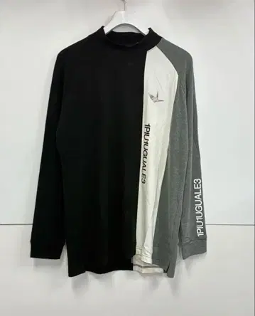 우노피우 L/S MOCK NECK STRIPE 남성용 L 블랙
