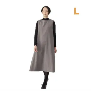 무인양품 기모 오버롤 스커트 L 브라운
