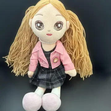 왼쪽 아래! 귀여운 봉제 인형 체크 무늬 드레스