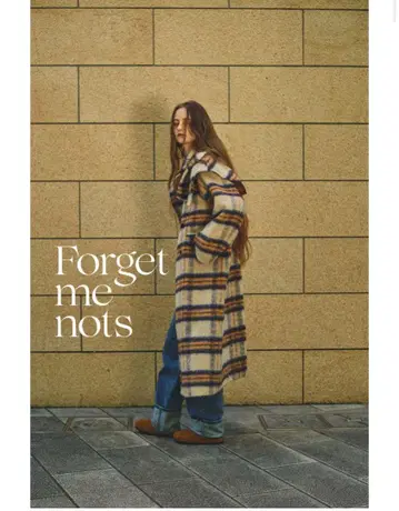 [ 새상품급 ] forget-me-nots 롱 코트 체크