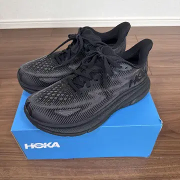 [ 24.0cm ] HOKA CLIFTON 9 WIDE BLACK 7D