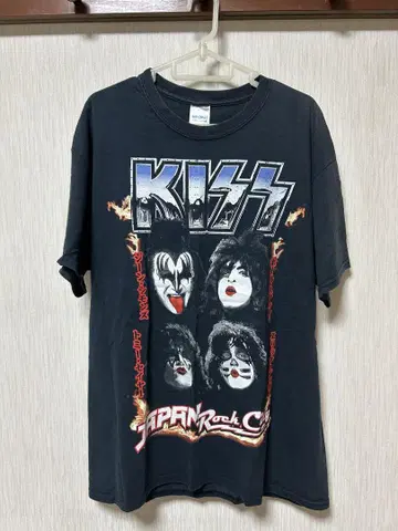 KISS 티셔츠 JAPAN ROCK CITY L 사이즈