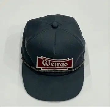 Weirdo 로고 다크 그린 캡
