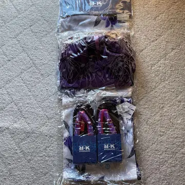 보라색 꽃무늬 유카타 오비 일본 나막신 세트
