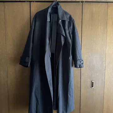 UNIQLO U 유니클로 유 블랙 트렌치코트