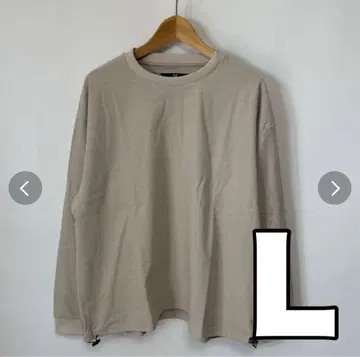 TESS 와플론T L 사이즈 베이지 크루넥