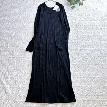 새상품 택 포함 yae 2way U넥 rib long dress 블랙