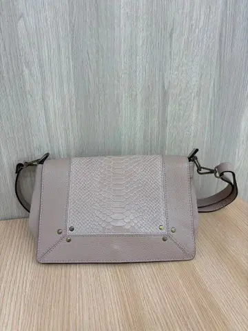 볼사 인페레 천연 가죽 연보라 숄더백