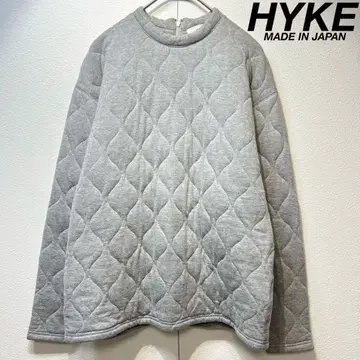 레어 HYKE 고급 퀼팅 백 지퍼 디자인 맨투맨 1