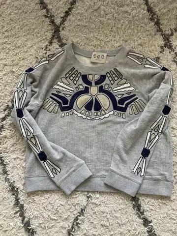 sea new york 자수 맨투맨